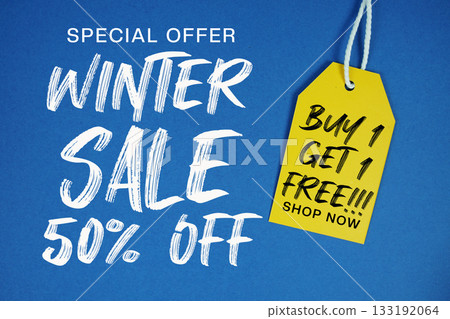 Winter Sale 50% off Special offer with Price tag Limited Time Offer Shop Now 133192064