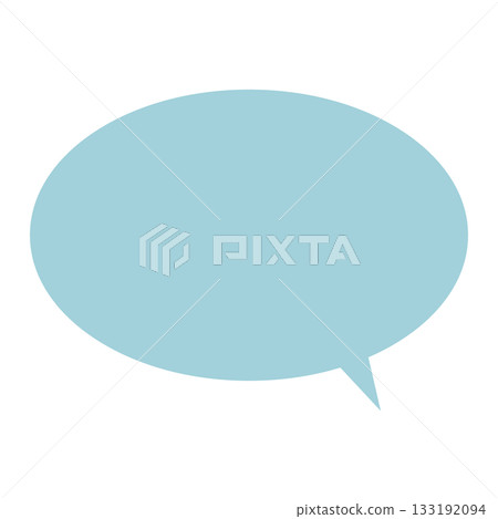 橢圓形對話框輪廓 133192094