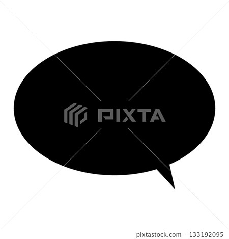橢圓形對話框輪廓 133192095