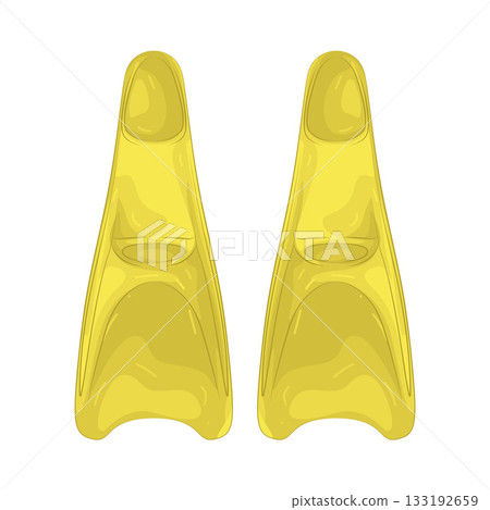 Illustration of diving fins 133192659
