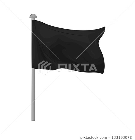 Illustration of black flag 133193078