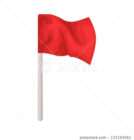Illustration of red flag 133193082