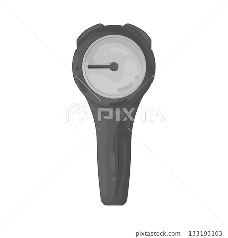 Illustration of diving pressure gauge Illustration of diving pressure gauge 133193103