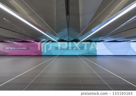 Osaka Metro Yumeshima Station - Giant LED Vision in the Concourse Osaka Metro Yumeshima Station - Giant LED Vision in the Concourse 133193165