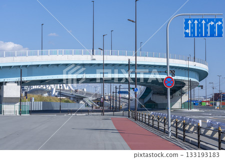 Yumeshima Yumemai Bridge East End Intersection 133193183
