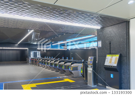Osaka Metro Yumeshima Station ticket gate Osaka Metro Yumeshima Station ticket gate 133193300