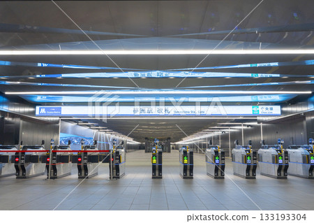 Osaka Metro Yumeshima Station ticket gate Osaka Metro Yumeshima Station ticket gate 133193304