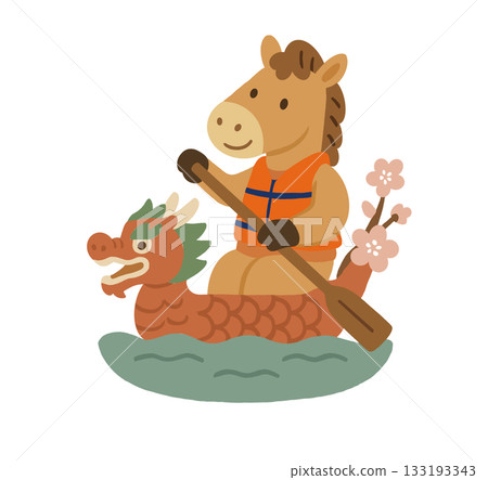 馬乘龍舟插圖 133193343