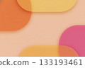 Soft abstract geometric background with overlapping orange and pink 133193461