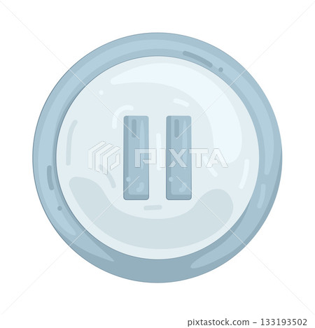 Illustration of pause button 133193502
