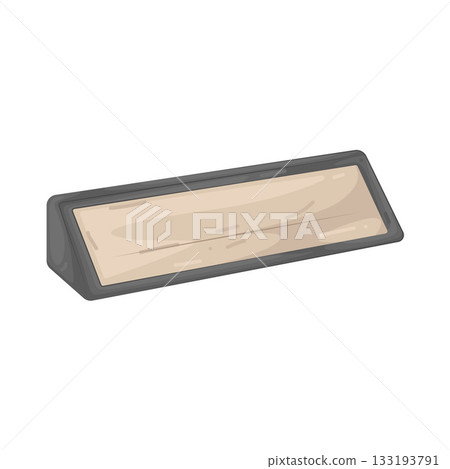 Illustration of desk name plate Illustration of desk name plate 133193791