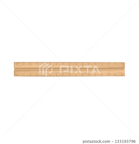 Illustration of ruler Illustration of ruler 133193796