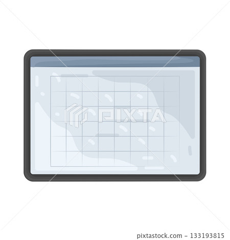 Illustration of tablet Illustration of tablet 133193815