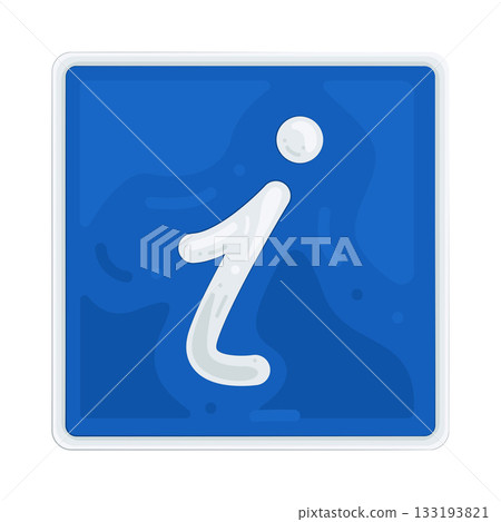 Illustration of information sign  133193821
