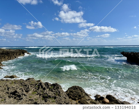 Okinawa, blue water, marine 133194018