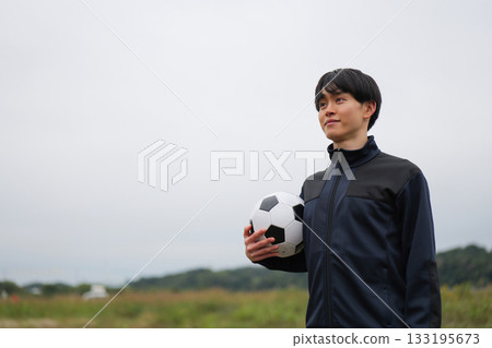 足球運動員肖像 133195673
