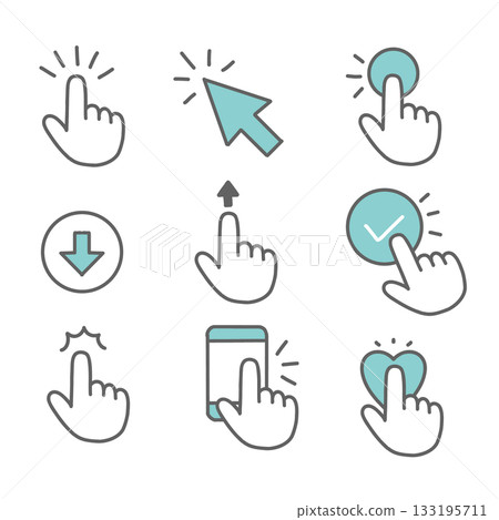 各種按鈕圖標 133195711