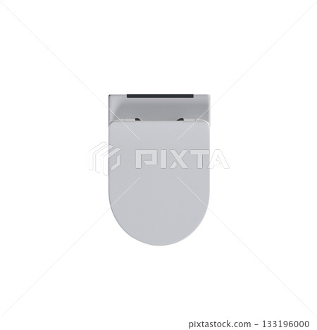 Lavatory pan isolated on a transparent background, bidet, 3D illustration, and CG render 133196000