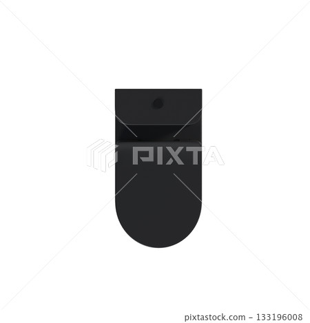 Lavatory pan isolated on a transparent background, bidet, 3D illustration, and CG render 133196008