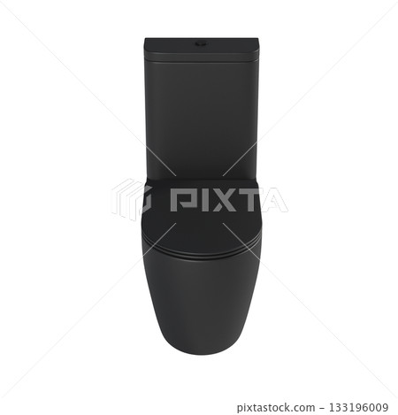 Lavatory pan isolated on a transparent background, bidet, 3D illustration, and CG render 133196009