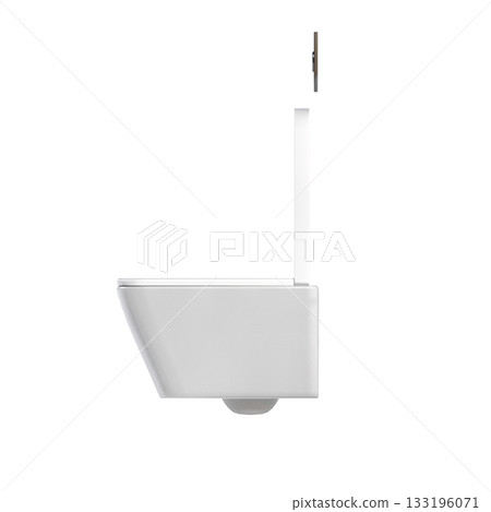 Lavatory pan isolated on a transparent background, bidet, 3D illustration, and CG render Lavatory pan isolated on a transparent background, bidet, 3D illustration, and CG render 133196071