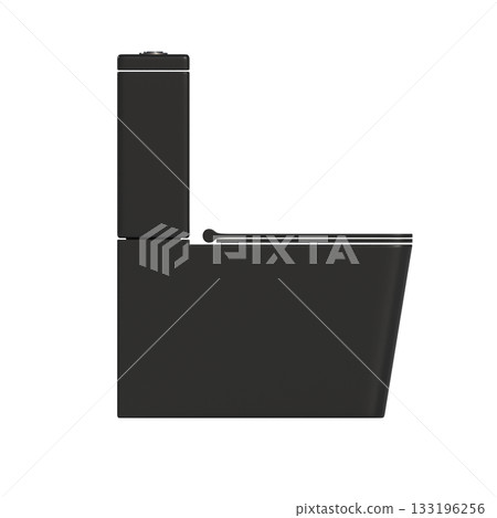 Lavatory pan isolated on a transparent background, bidet, 3D illustration, and CG render Lavatory pan isolated on a transparent background, bidet, 3D illustration, and CG render 133196256