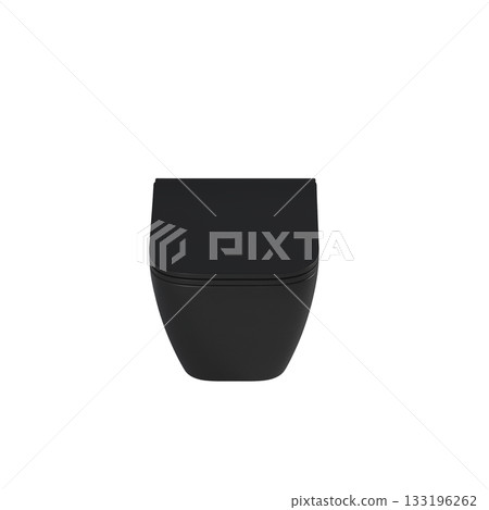Lavatory pan isolated on a transparent background, bidet, 3D illustration, and CG render 133196262