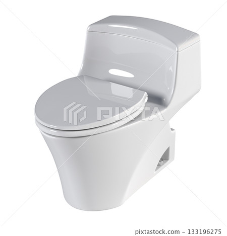 Lavatory pan isolated on a transparent background, bidet, 3D illustration, and CG render Lavatory pan isolated on a transparent background, bidet, 3D illustration, and CG render 133196275