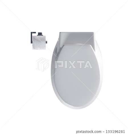 Lavatory pan isolated on a transparent background, bidet, 3D illustration, and CG render Lavatory pan isolated on a transparent background, bidet, 3D illustration, and CG render 133196281