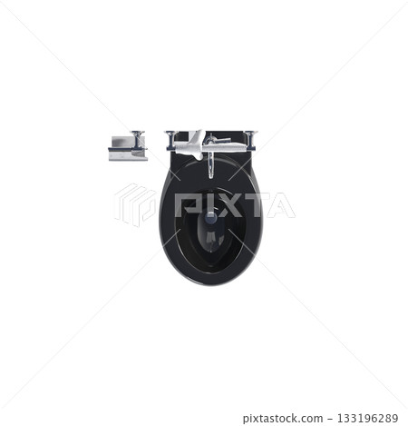 Lavatory pan isolated on a transparent background, bidet, 3D illustration, and CG render Lavatory pan isolated on a transparent background, bidet, 3D illustration, and CG render 133196289
