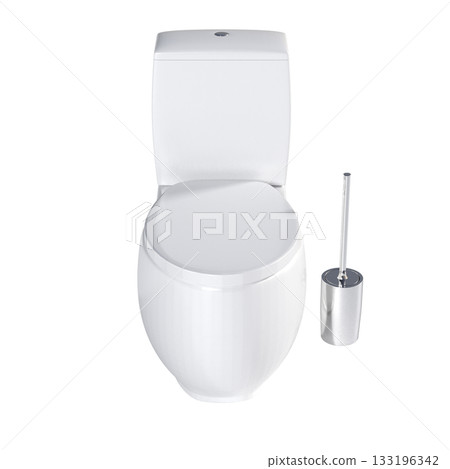 Lavatory pan isolated on a transparent background, bidet, 3D illustration, and CG render Lavatory pan isolated on a transparent background, bidet, 3D illustration, and CG render 133196342