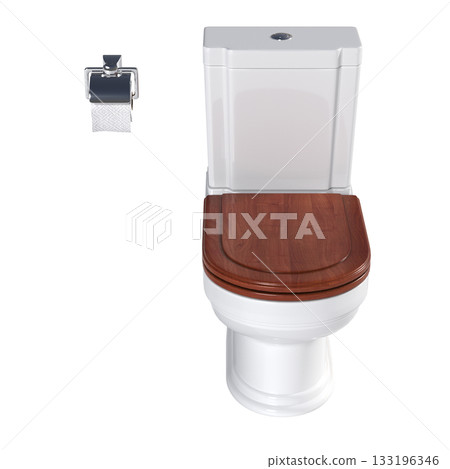 Lavatory pan isolated on a transparent background, bidet, 3D illustration, and CG render Lavatory pan isolated on a transparent background, bidet, 3D illustration, and CG render 133196346