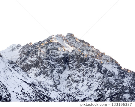 Snowy Big Mountain Isolate 133196387