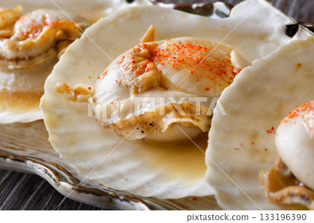 Grilled scallops Grilled scallops 133196390