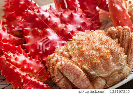 Hair crab and Hanasaki crab Hair crab and Hanasaki crab 133197205