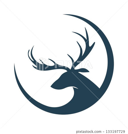 Deer logo icon design 133197729