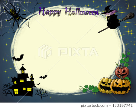 Halloween template illustration 133197741