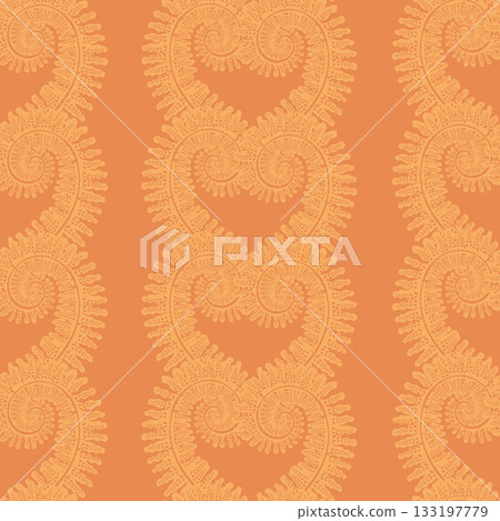Vintage Spiral Ornament Seamless Pattern Vintage Spiral Ornament Seamless Pattern 133197779