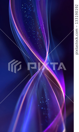 Flowing ribbons of light in deep blue and purple abstract background with glowing effect Flowing ribbons of light in deep blue and purple abstract background with glowing effect 133198192