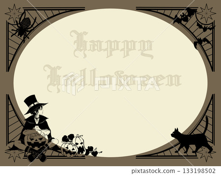 Halloween template illustration 133198502