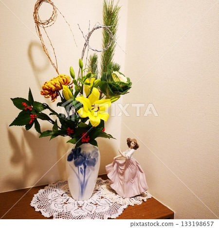 New Year Flower 133198657