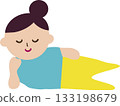 Illustration of a woman lying down 133198679