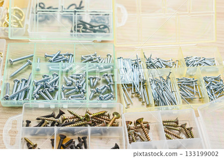 Nails stored in a case Nails stored in a case 133199002