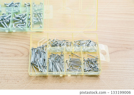 Nails stored in a case Nails stored in a case 133199006