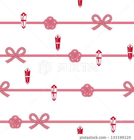 日式時尚水引圖案 133199120