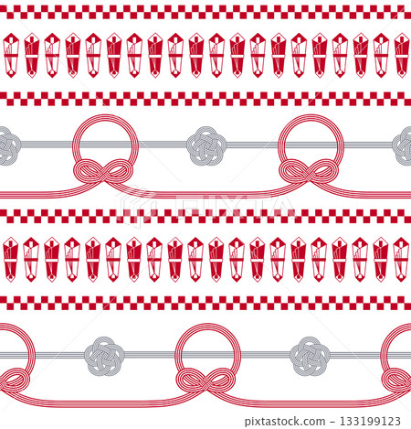 日式時尚水引圖案 133199123