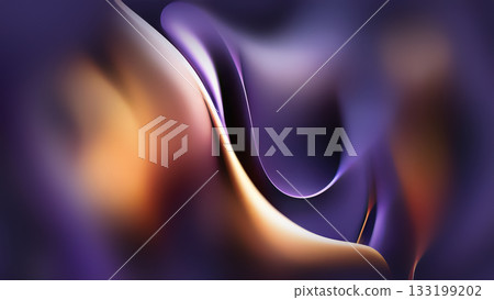 A blend of smooth colors forms a captivating abstract background, showcasing bold curves and flowing shapes. 133199202
