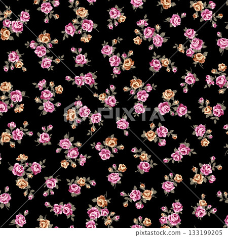 A beautiful rose design suitable for textiles, A beautiful rose design suitable for textiles, 133199205