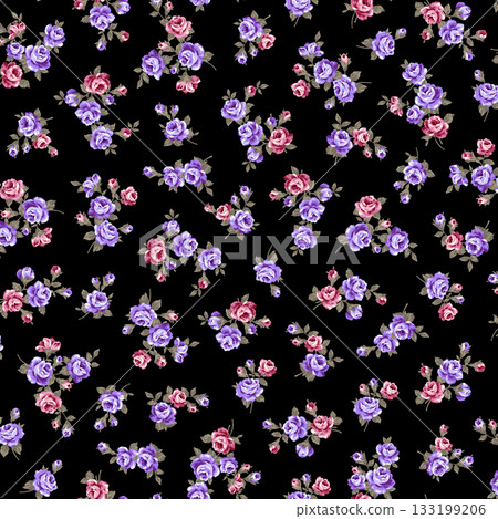 A beautiful rose design suitable for textiles, 133199206