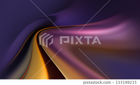 This abstract background features smooth, flowing lines in vibrant colors, creating a sense of movement and depth. 133199215